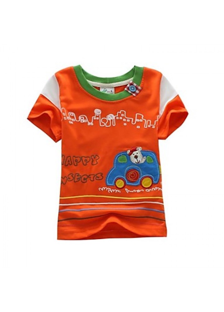 Boy Cute Cotton Tee for Summer  